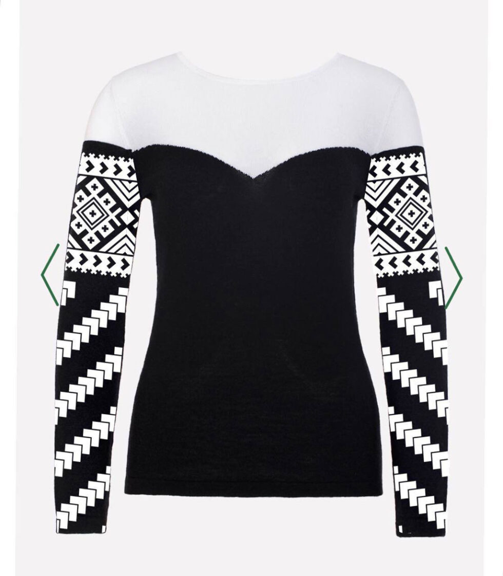 Striy “Hutsulshchyna” Jumper – Black&White - STRIY: одяг, що зцілює